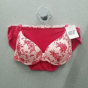 Floral Push-Up Bra & Panty Set